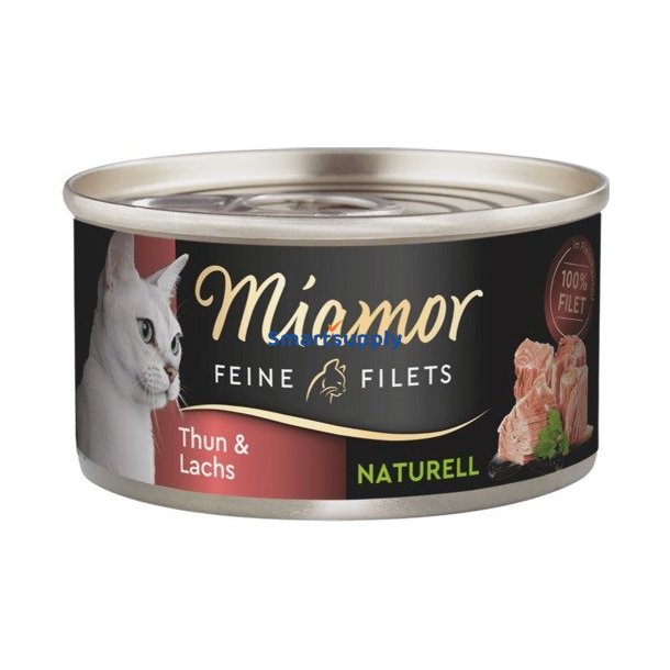 MIAMOR Feine Filets Naturell Tuna with salmon - vd kattefoder - 80g