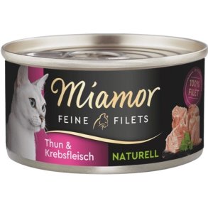 MIAMOR Feine Filets Naturell Tuna with crab - vd kattefoder - 80g