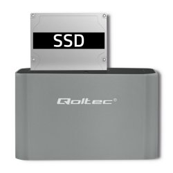 Qoltec 50315 Dockingstation HDD / SSD | 2,5 "/ 3,5" SATA | USB 3.0