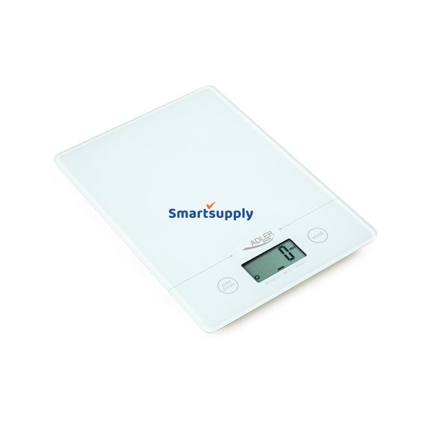 Adler AD 3138 w kkken- og ditvgt Elektronisk kkkenvgt Hvid Bordplade Firkant