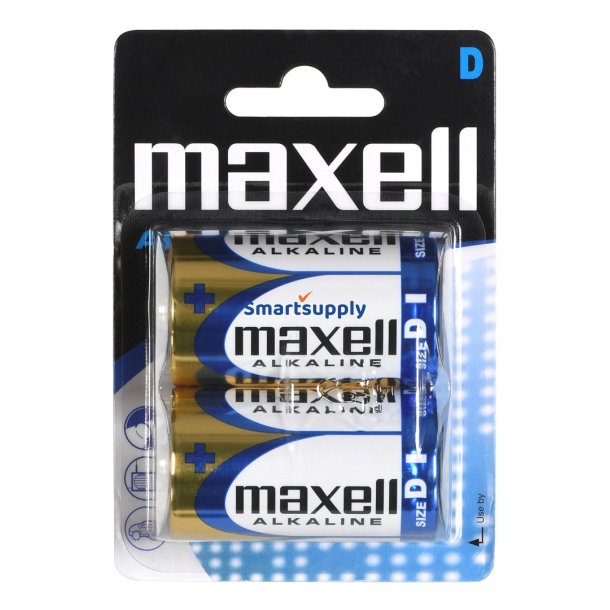 Maxell Batteri Alkalisk Lr20 2 Stk