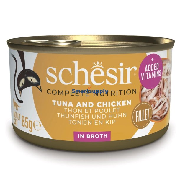 SCHESIR in cooking water Tuna with chicken and rice - vd kattefoder - 85 g