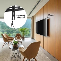 Maclean Vgmonteringsbeslag 32"-70" Vesa 400X400 45 Kg Vip Justerbar