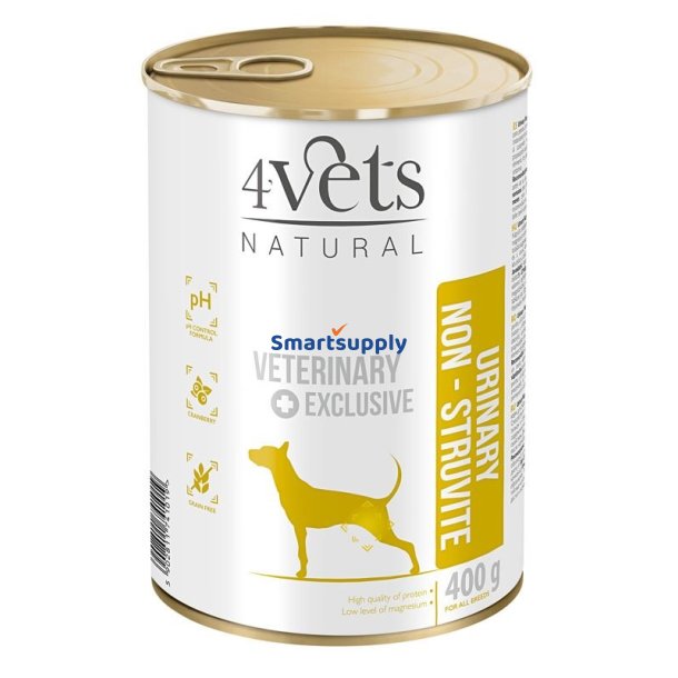 4Vets Natural Urinary No Struvit Dog - Vdfoder Til Hunde - 400 G