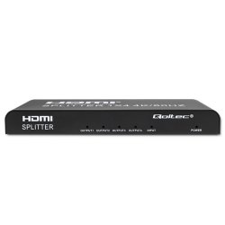 Qoltec 51799 Aktiv HDMI Splitter 4 x HDMI 4K x 2K | 6 Gb/s | 60 Hz