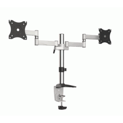 Skrivebordsholder til to LCD-skrme Maclean MC-714 13-27" 8 kg aluminium