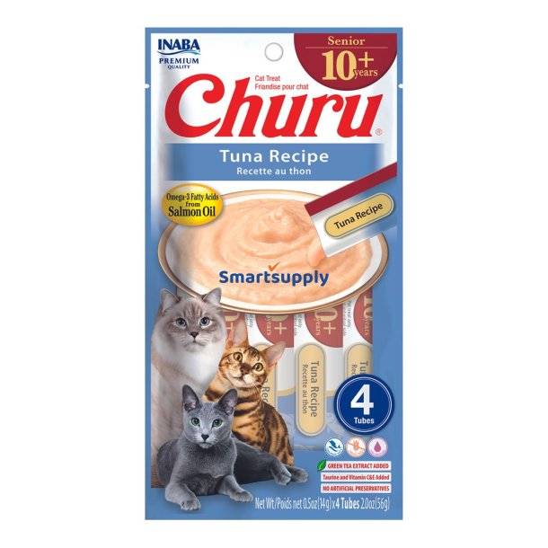 Inaba Churu Senior Tun Opskrift - Kattegodbidder - 4X14g