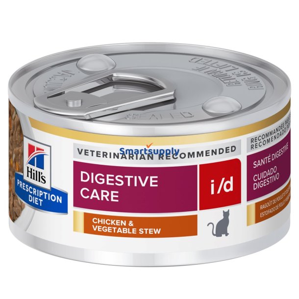 HILL'S PD Diet i / d Digestive Care Chicken&Vegetables - vdt kattefoder - 82 g