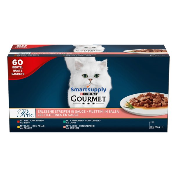 PURINA Gourmet Perle Mix - vdfoder til katte - 60x85 g