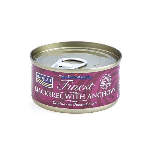 Fish4cats Makrel Med Ansjos - Vdfoder Til Katte - 70G