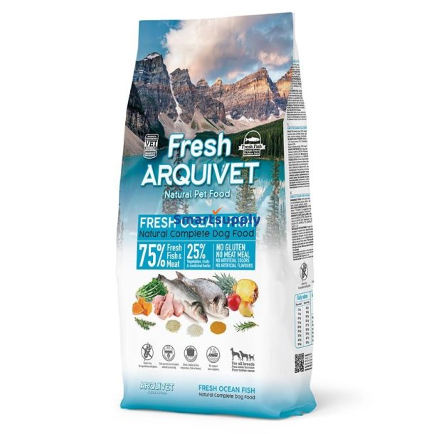 ARQUIVET Frisk havfisk - trfoder til hunde - 10 kg