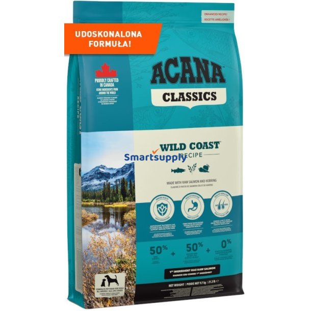 ACANA Classics Wild Coast - trfoder til hunde - 9,7 kg