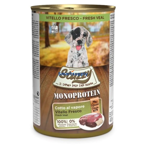 Stuzzy Monoprotein Puppy Kalvekd - Vdfoder Til Hvalpe - 400G