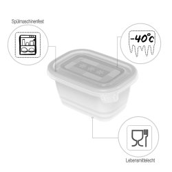 Rotho Freeze - Frysebeholder - 6X250ml