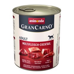 animonda GranCarno multi meat cocktail Bf, Kylling, Vildt, Hjerte, Kalkun Voksen 800 g