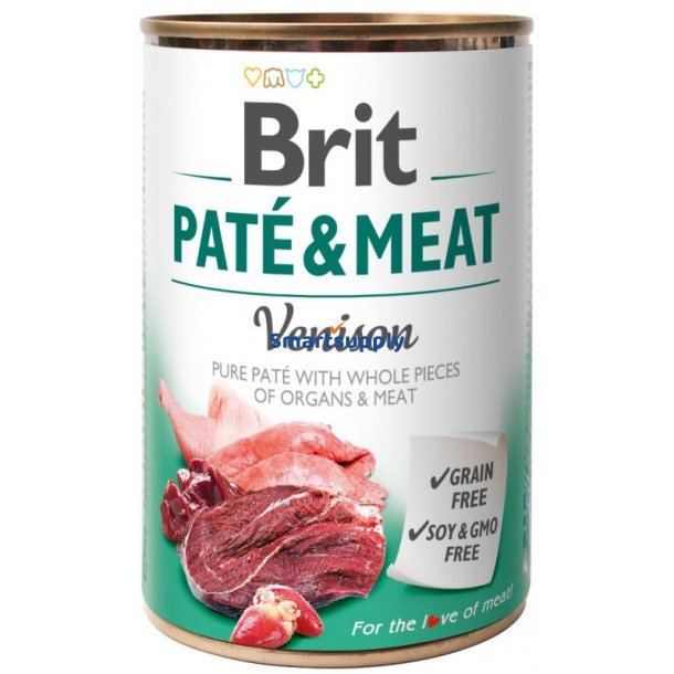 Brit Pat&eacute; &amp; Kd Med Vildt - 400G