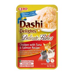 Inaba Cat Dashi Delights Delikate Flager Kylling Med Tun Og Laks - Kat Godbid - 40G