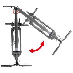Maclean Vgmonteret Cykelholderstativ, Max 35 Kg, Mc-499