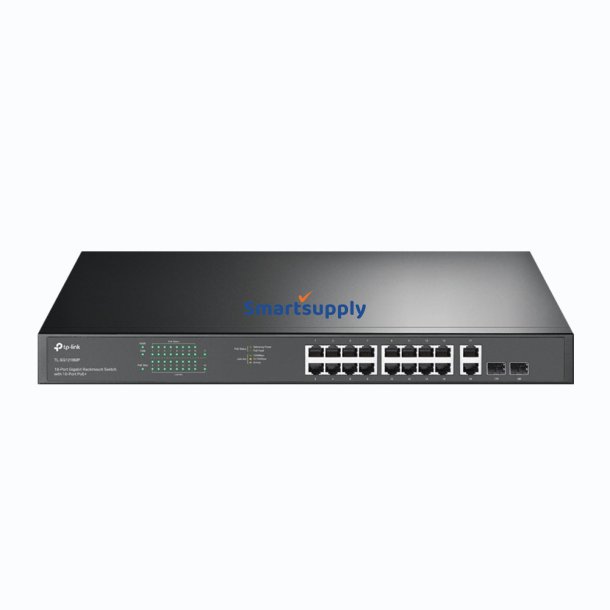 Tp-Link 18-Port Gigabit Rackmount Switch Med 16 Poe+