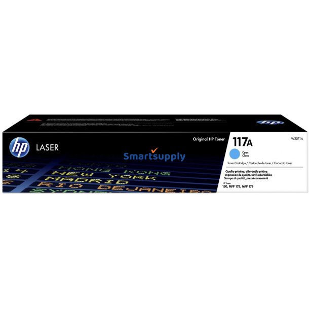 HP 117A Cyan toner 700 sider W2071A original