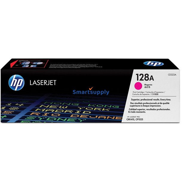 HP 128A Magenta toner 1.300 sider CE323A original