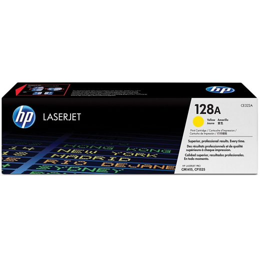 HP 128A Gul toner 1.300 sider CE322A original