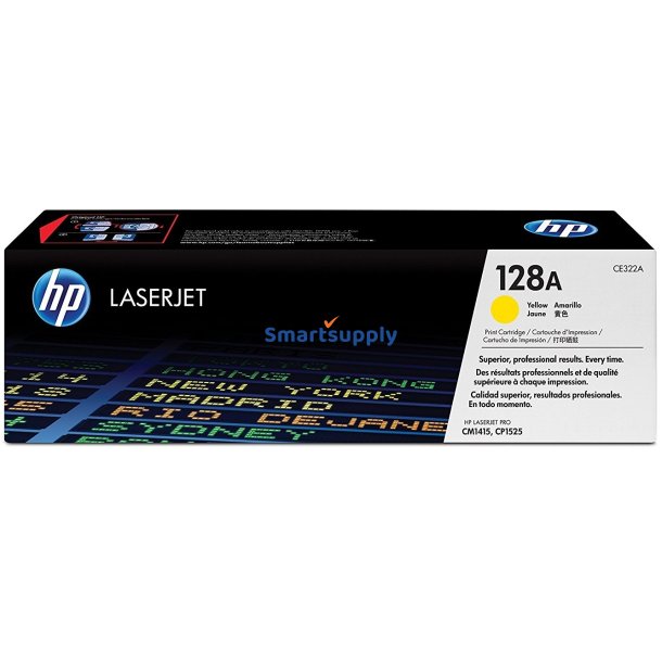 HP 128A Gul toner 1.300 sider CE322A original