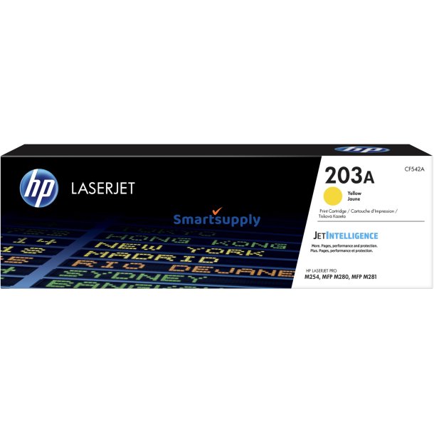 HP 203A Gul toner 1.300 sider CF542A original