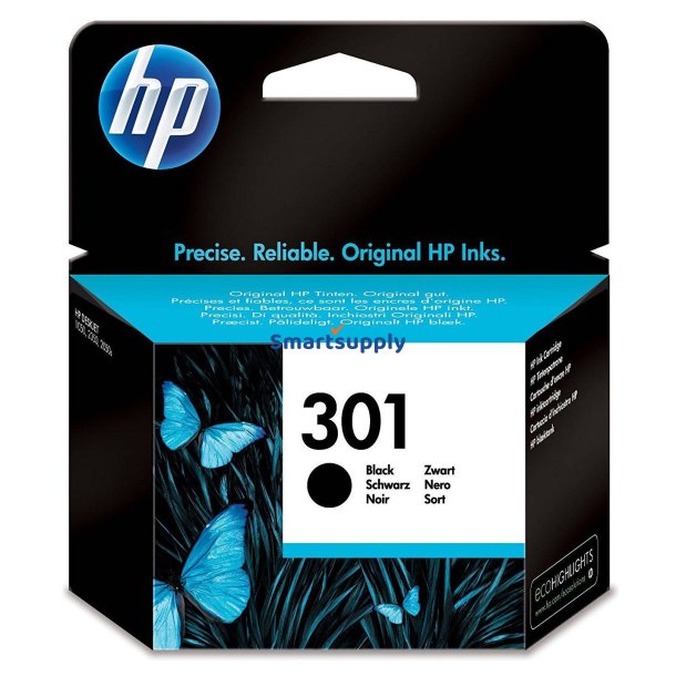 HP 301 Sort blkpatron 3ml original