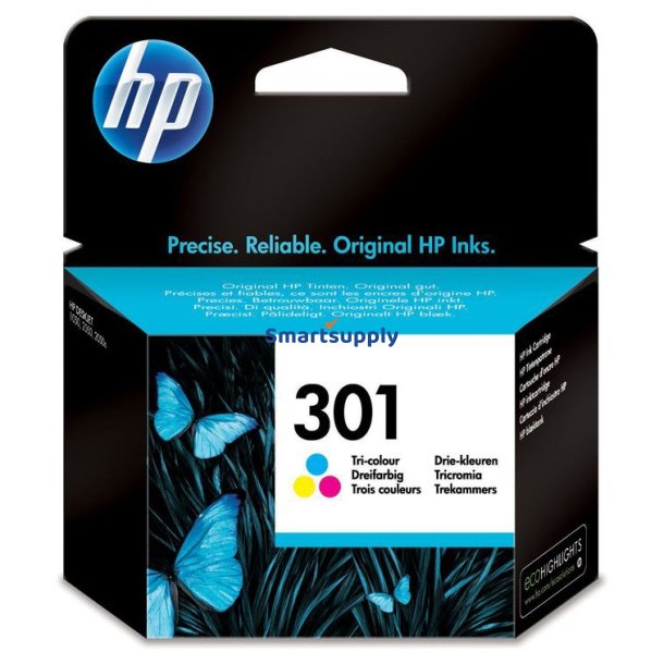 HP 301 Farve blkpatron 3ml original