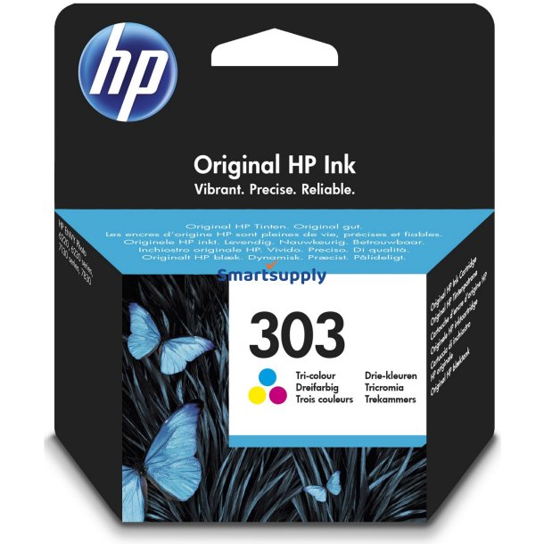 HP 303 Farve bl�kpatron 4ml original
