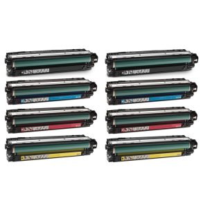 HP 307A BCMY toner 8 stk 57.800 sider kompatibel multipakke