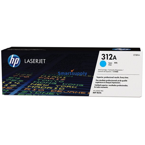 HP 312A Cyan toner 2.700 sider CF381A original