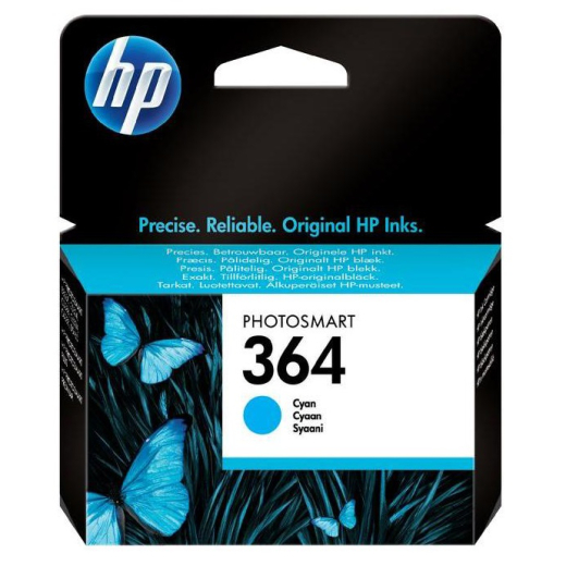 HP 364 Cyan bl�kpatron 3ml original