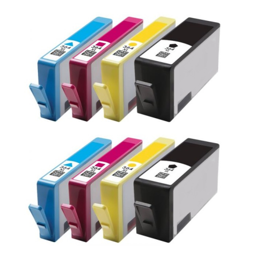HP 364 XL bl�kpatroner 8 stk BCMY 120ml kompatibel rabatpakke