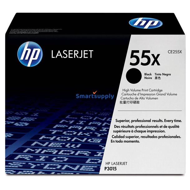 HP 55X toner 12.500 sider CE255X original