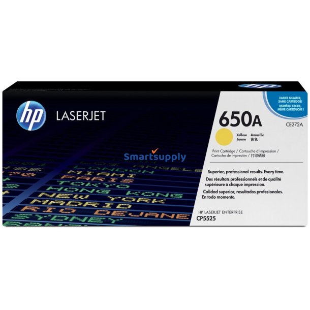 HP 650A Gul toner 15.000 sider CE272A original