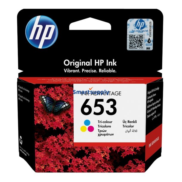 HP 653 Farve blkpatron 5ml original