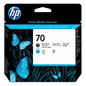 HP 70 Mat Sort & Cyan printhoved original