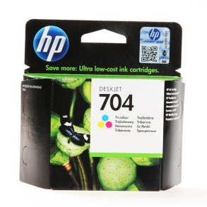 HP 704 Farve bl�kpatron 4,5ml original