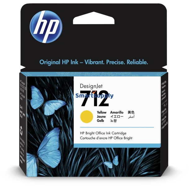 HP 712 Gul blkpatron 29ml original