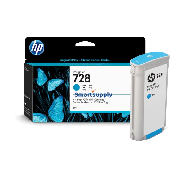 HP 728 Cyan blkpatron 130ml original