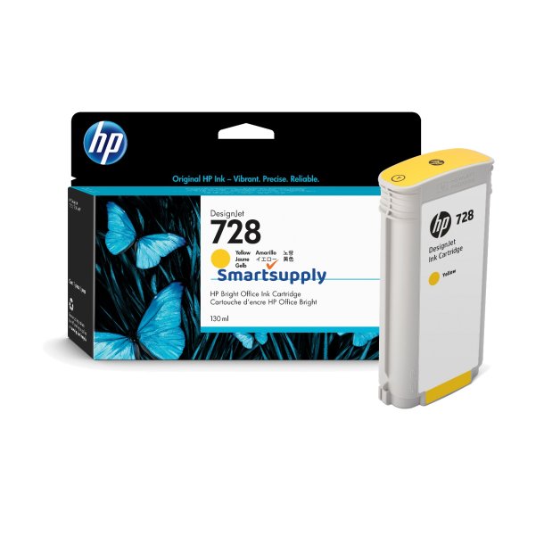 HP 728 Gul bl�kpatron 130ml original