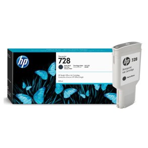 HP 728 Mat Sort bl�kpatron 300ml original