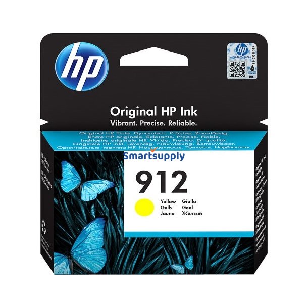 HP 912 Gul blkpatron 3ml original