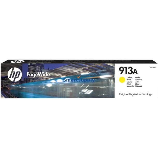HP 913A Gul blkpatron 3.000 sider original