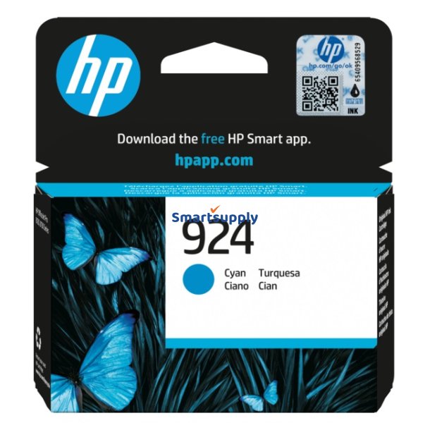 HP 924 Cyan blkpatron 400 sider original