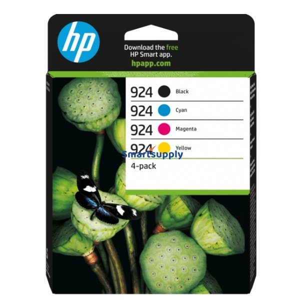 Valuepack HP 924 BCMY blkpatron 4 stk 1.700 sider original