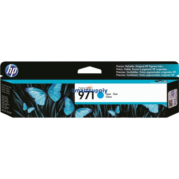 HP 971 Cyan bl�kpatron 25ml original