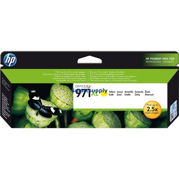 HP 971 XL Gul bl�kpatron 87ml original